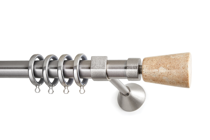 Anartisi - ΣΗΜΑΝΤΙΚΟ: Σε περίπτωση διαφοράς τιμής από το κατάστημα ισχύει παντα και μόνο η τιμή του καταστήματος Anartisi Κουρτινόξυλο Φ25 Inox 'Marble Collection' Ioni